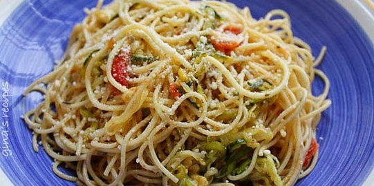 Angel Hair with Zucchini & Tomatoes