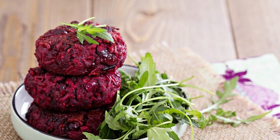 Beet and Bean Burgers