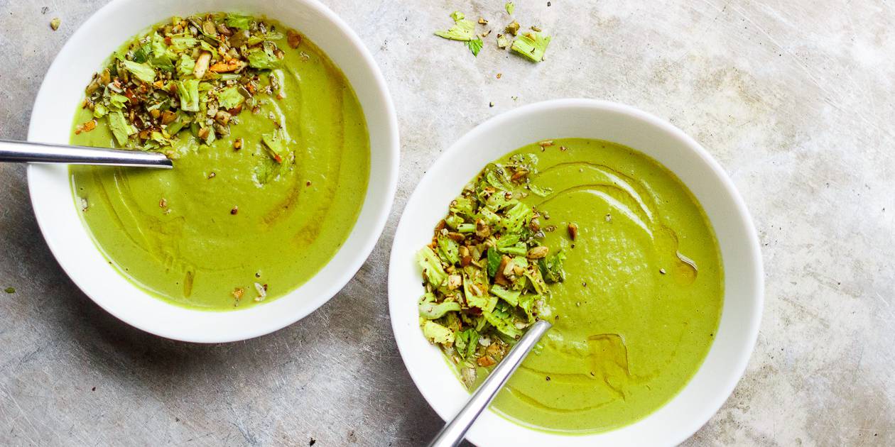 Roasted Broccoli Fennel Soup